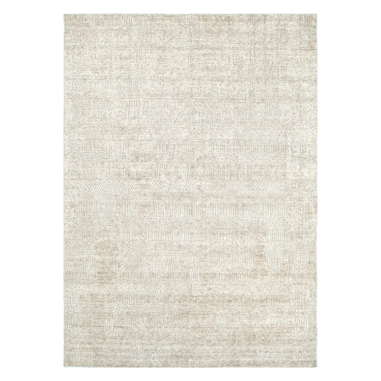 Karus Beige Knotted Designer Rug DecoRug