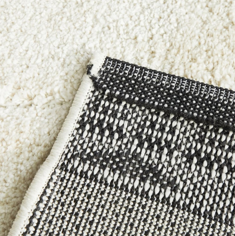 Liege Moroccan Cream Black Rug