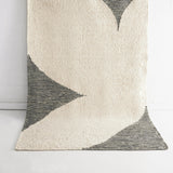 Lush Blue Ivory Floor Rug MYHOMECOLLECTION
