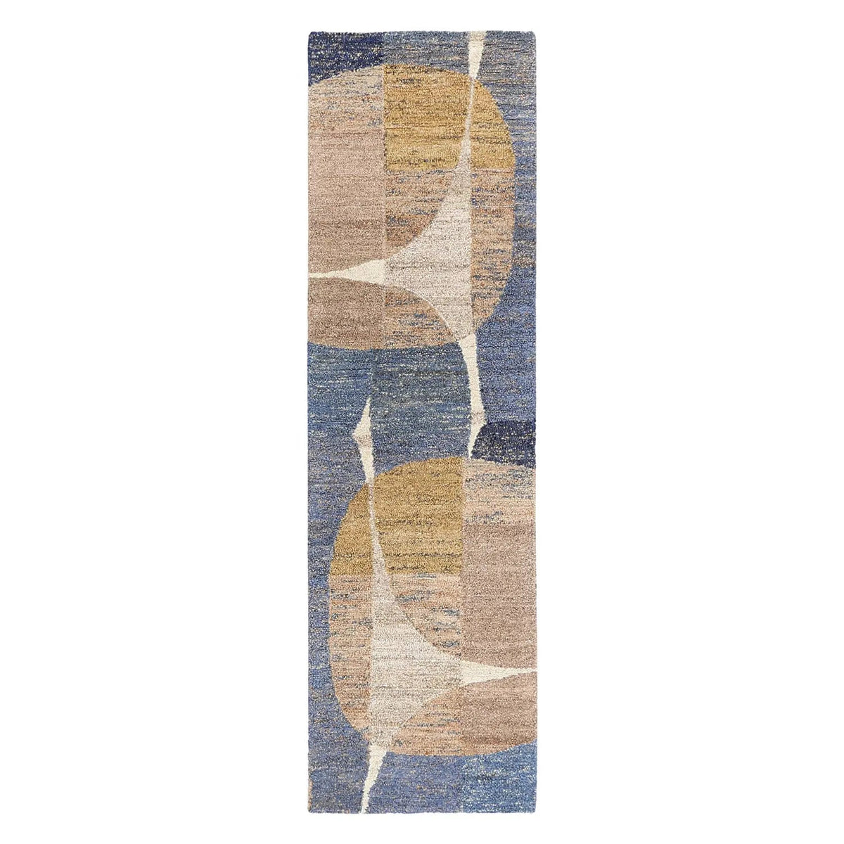 Melba Designer Jute Rug Blue DecoRug