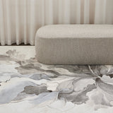 Milas Rug Marble Bloom Design in Grey & Beige DecoRug