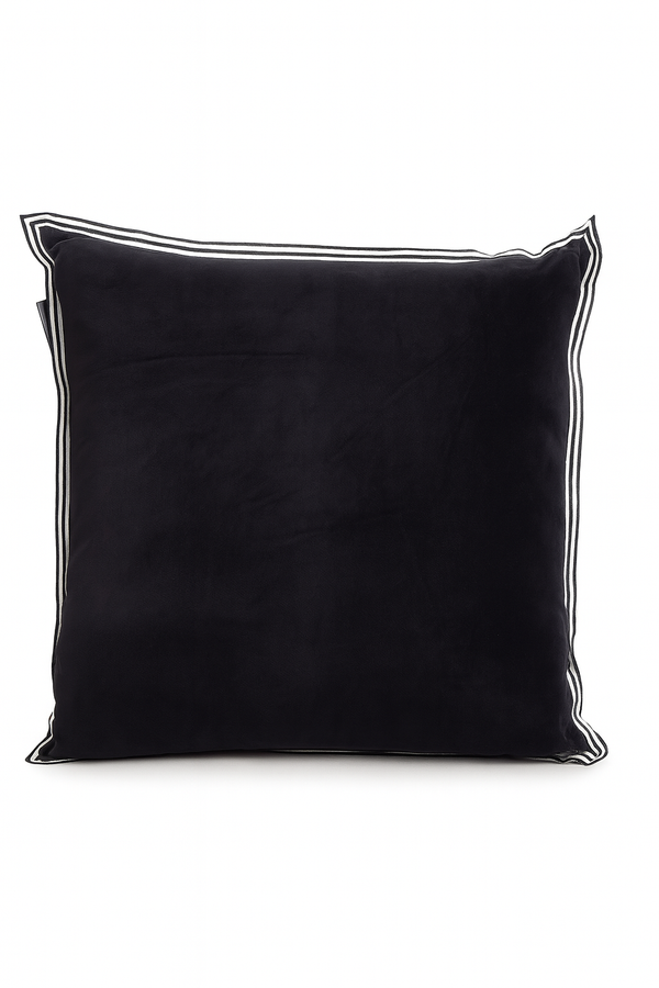 Nora Velvet/Linen Cushion 50X50Cm Black