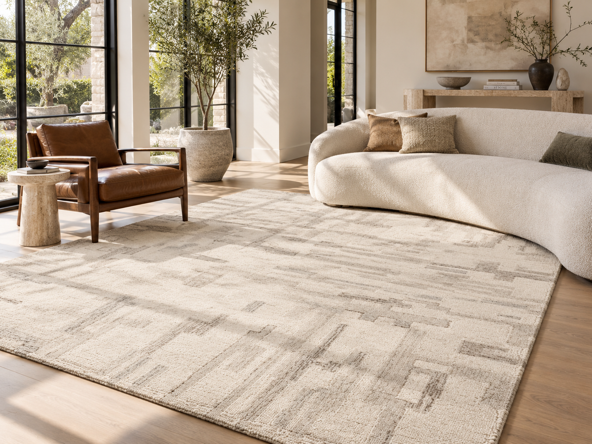 Palemo Clay Polyester&Wool Handtufted