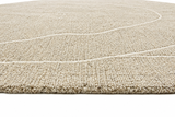 Palemo Polyester&Wool Handtufted Orbit Beig