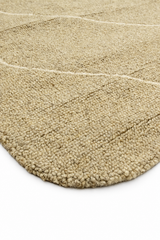 Palemo Polyester&Wool Handtufted Orbit Beig