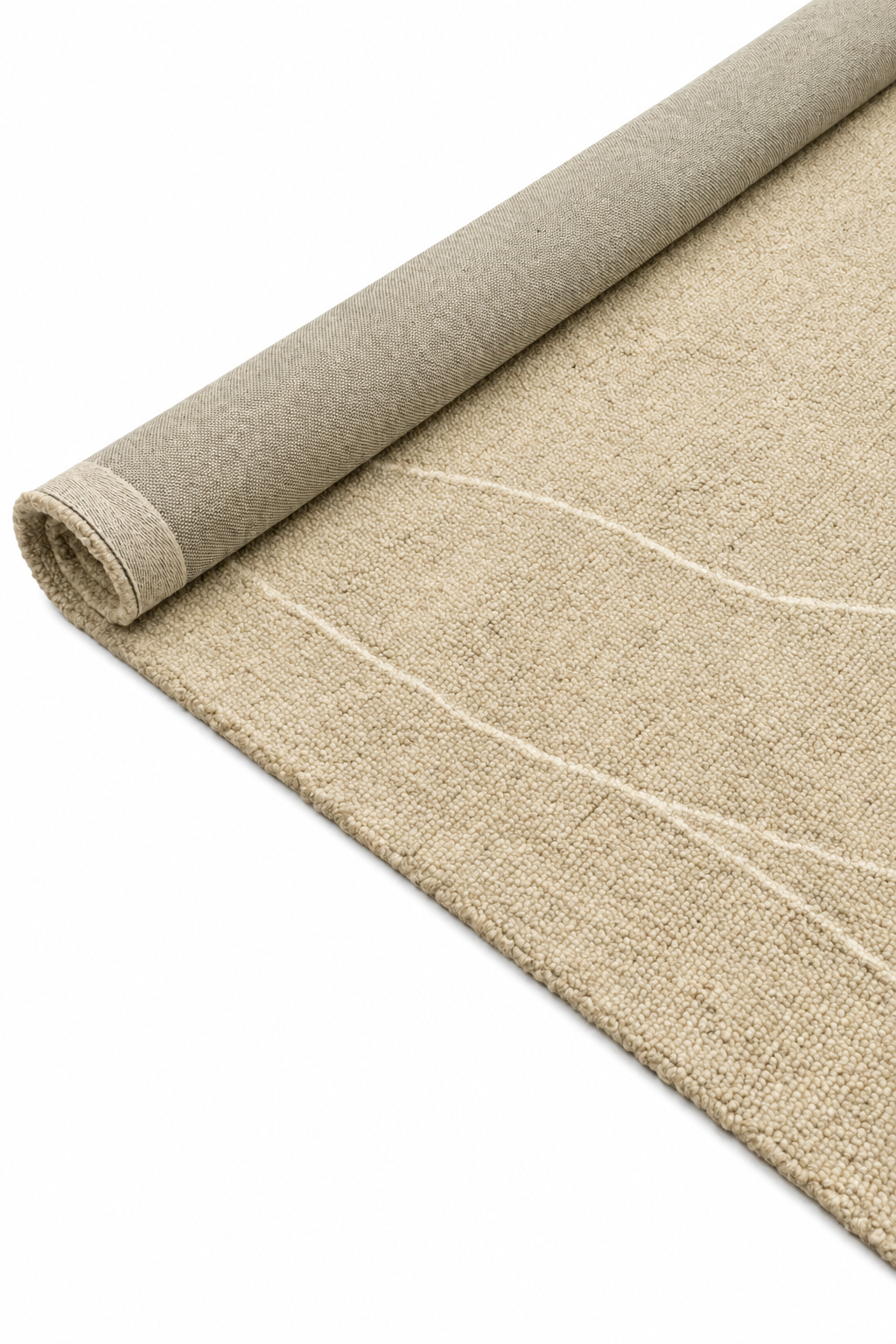 Palemo Polyester&Wool Handtufted Orbit Beig