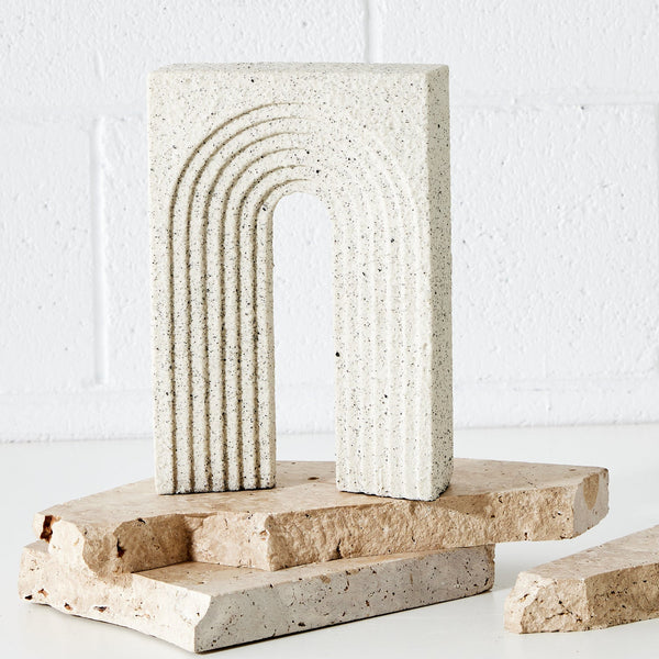 Resin Arch Sculpture Natural KAILE