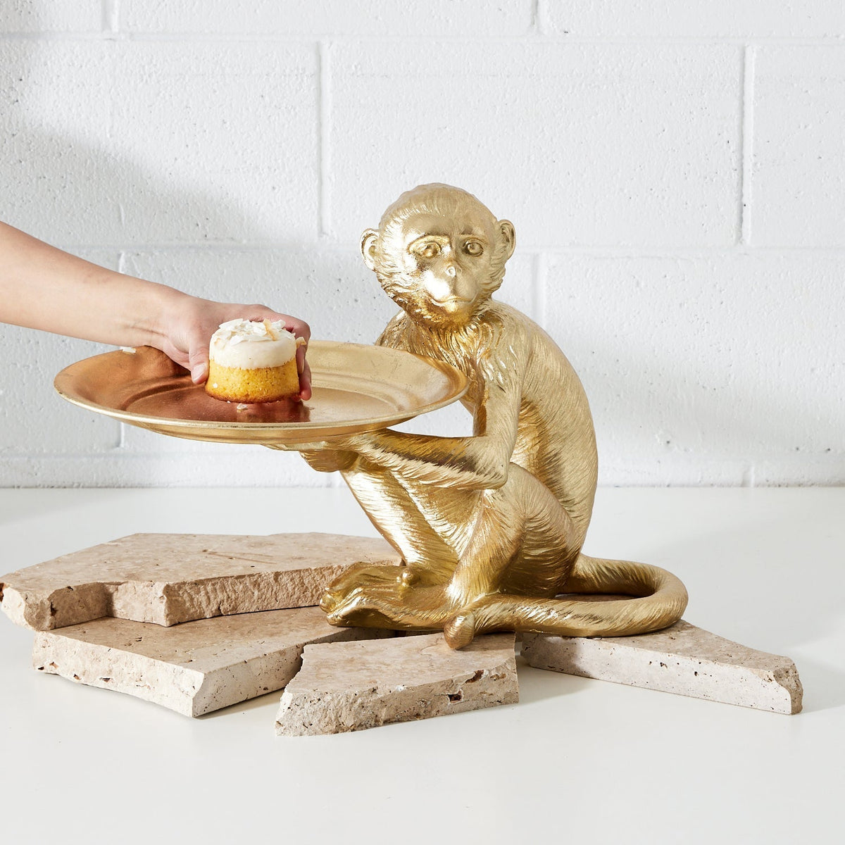 Resin Gold-Leaf Monkey Statue KAILE