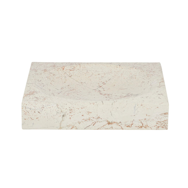 SITA MARBLE BOWL 30X30X7CM BEIGE COAST