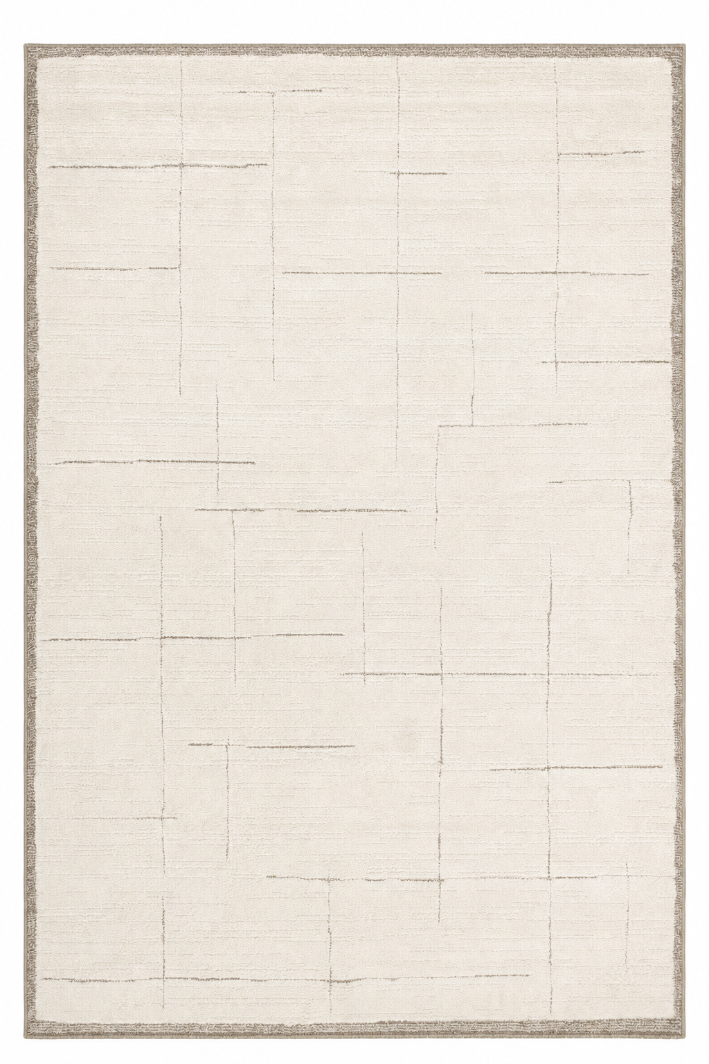 Leo Grid 02308 Cream