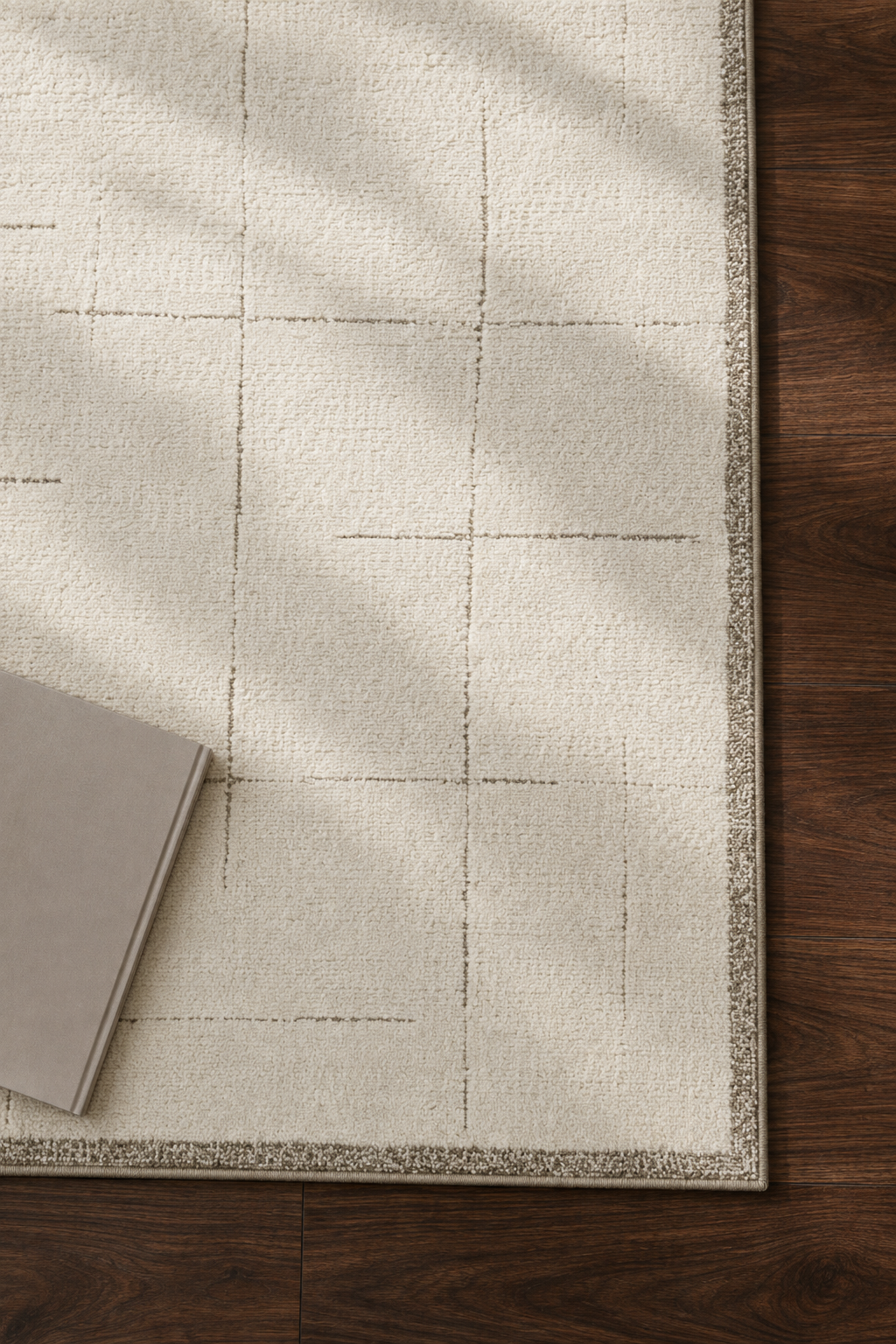 Leo Grid 02308 Cream