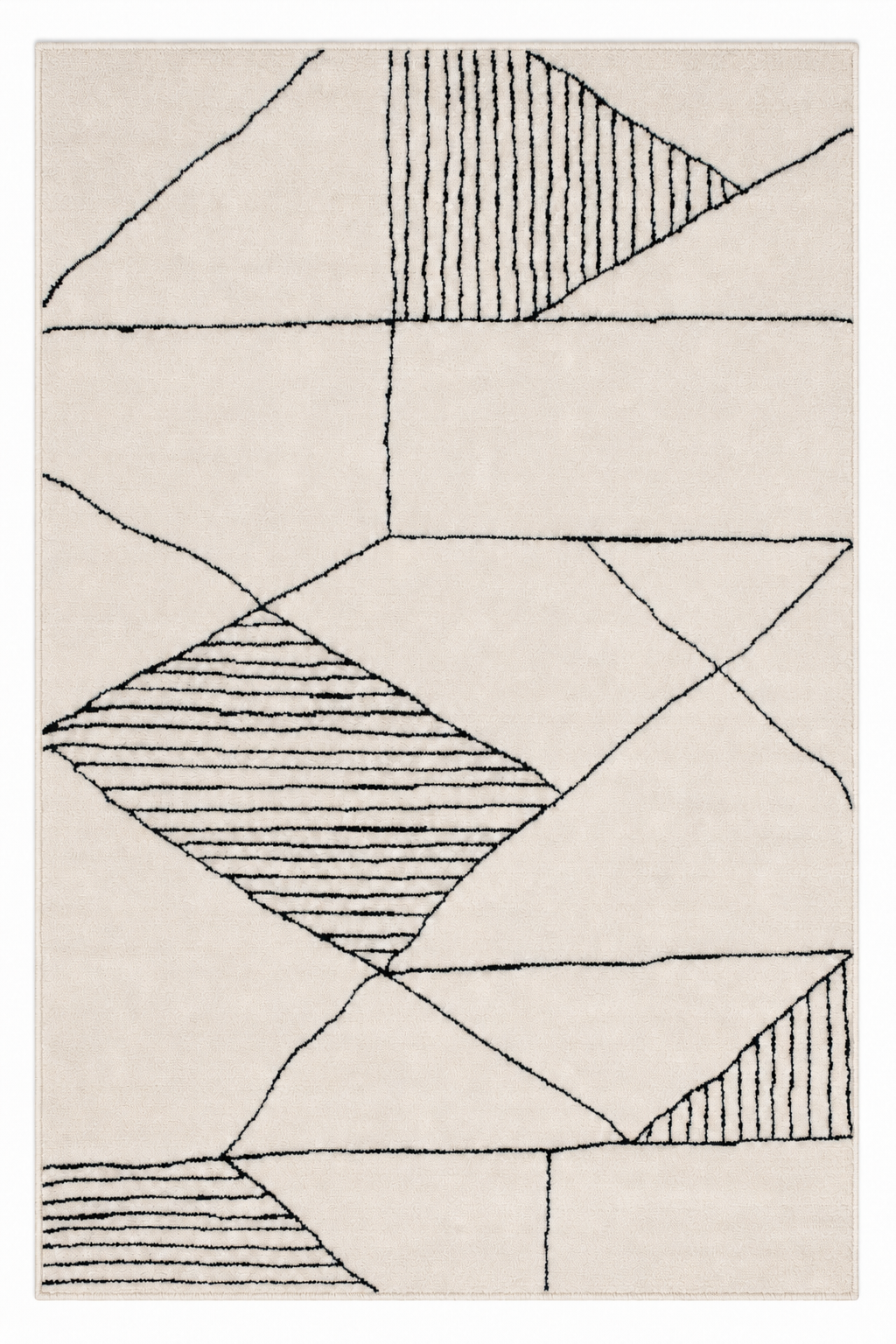Leo Geometric 2312 Cream/Black