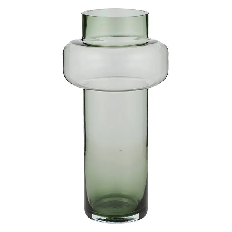 SVEN GLASS VASE 16X31CM GREEN# COAST