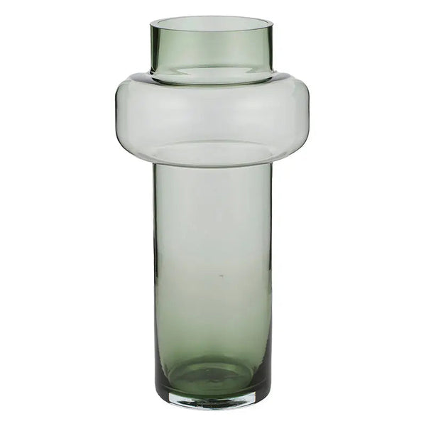 SVEN GLASS VASE 16X31CM GREEN# COAST