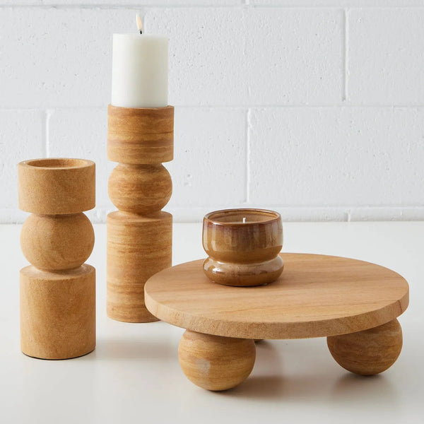 Sandstone Candleholder Natural COAST