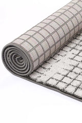 Suave Grey Cubic Rug BRAVEN
