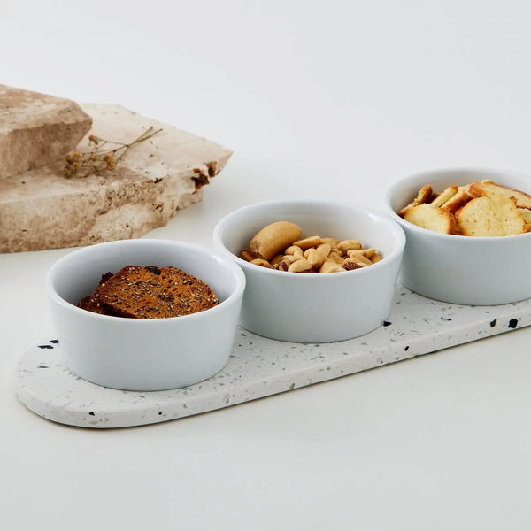 Terrazzo & Ceramic 4-Piece Serving Set COAST