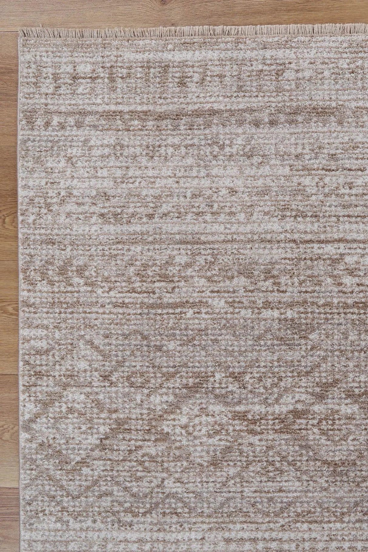 Timur Kesh Beige Tribal Soft Rug BRAVEN