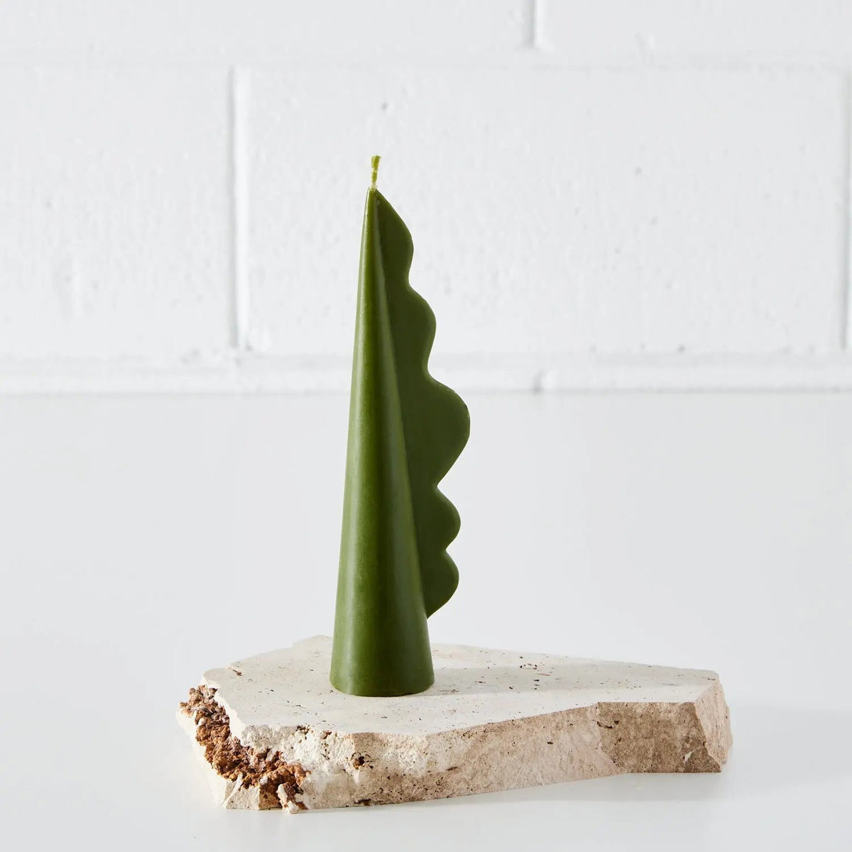 Wavy Abstract Candle Green KAILE