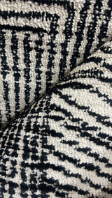 Fabien Handtufted Polyester Wool Blk/Wht Vision
