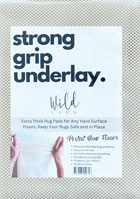 Anti Slip Rug Pad, Hard Flooring White Roll