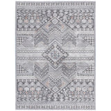 Zagros Aztec Motif Rug in Silver DecoRug
