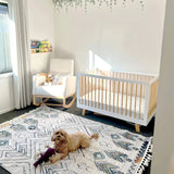 Zellige Aztec White Grey Rug DecoRug