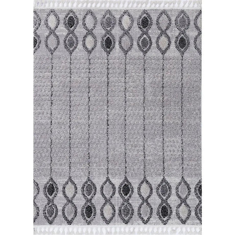 Zellige Grey Patterned Rug decorugonline