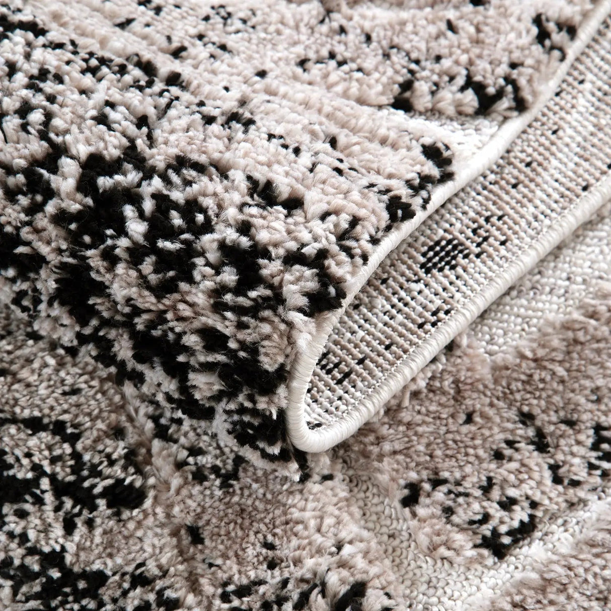 Zellige Tribal Grey Beige Rug DecoRug