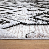 Zellige Tribal White Grey Multi Rug DecoRug