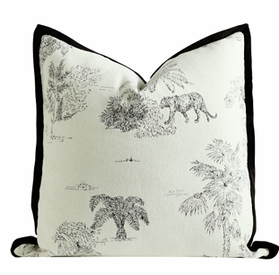 Tranquil Cushion Black 55x55cm