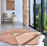 Coral Floor Rug Rust