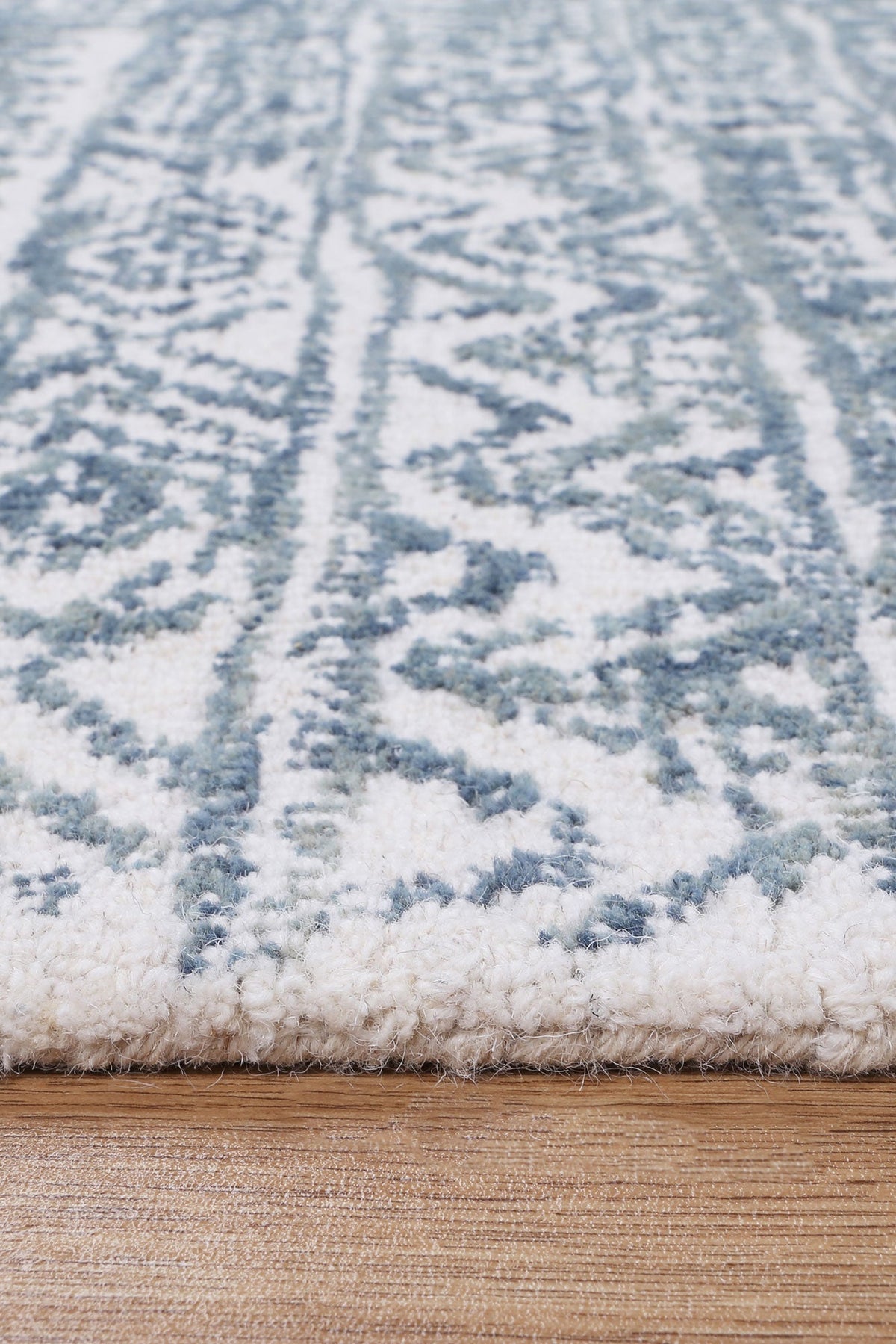 Posy Inca 01A Blue Wool Rug