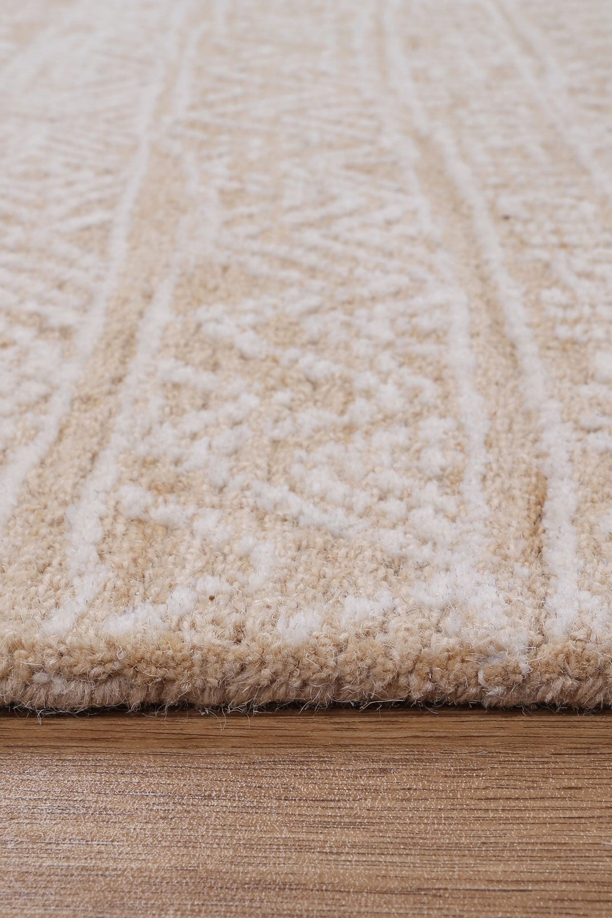 Posy Inca 01C Beige Wool Rug