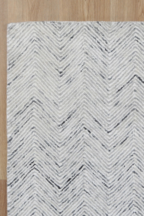 Astrid Herringbone Grey Rug