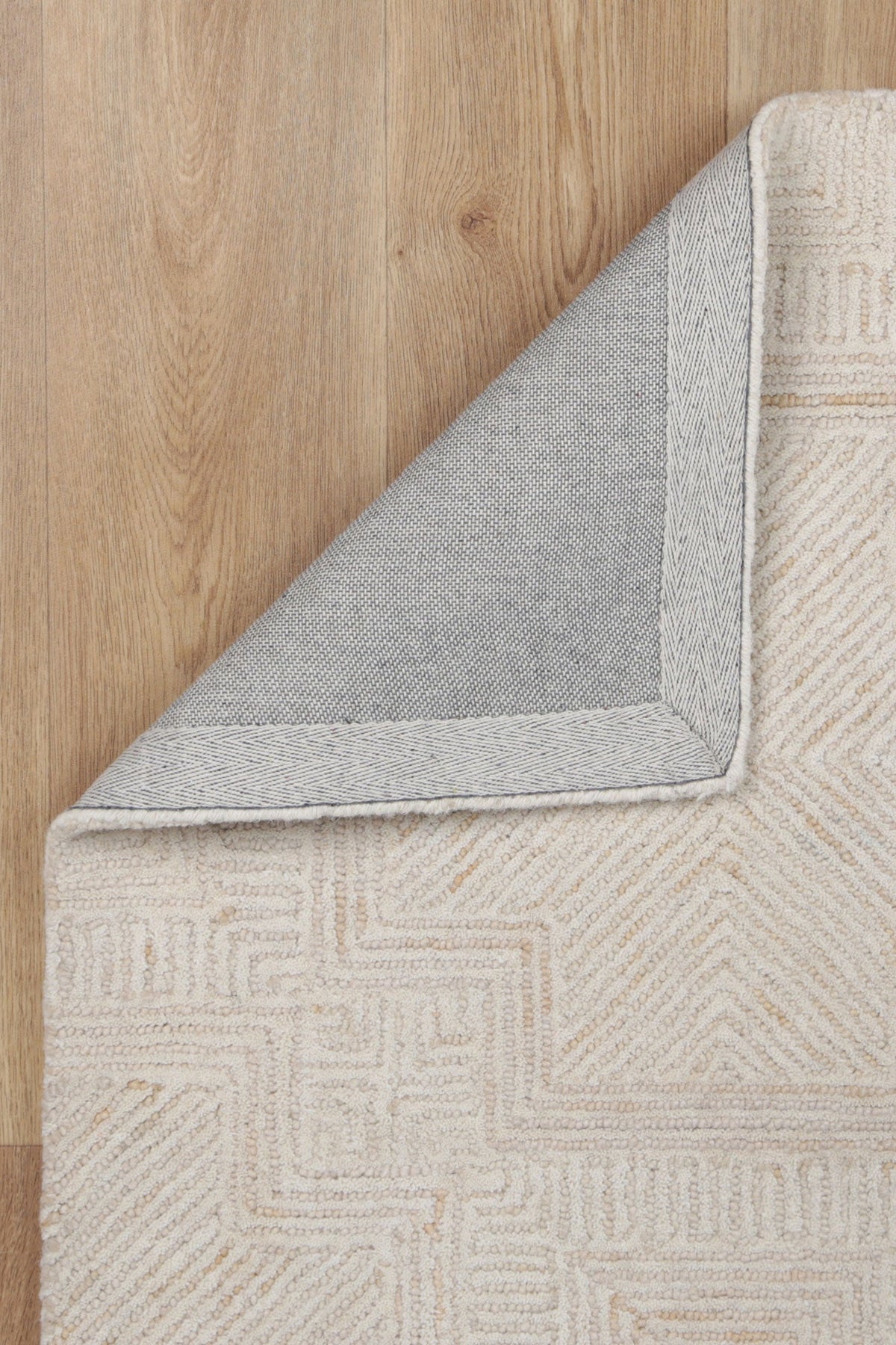 Posy Labyrinth  09D Beige Wool Rug