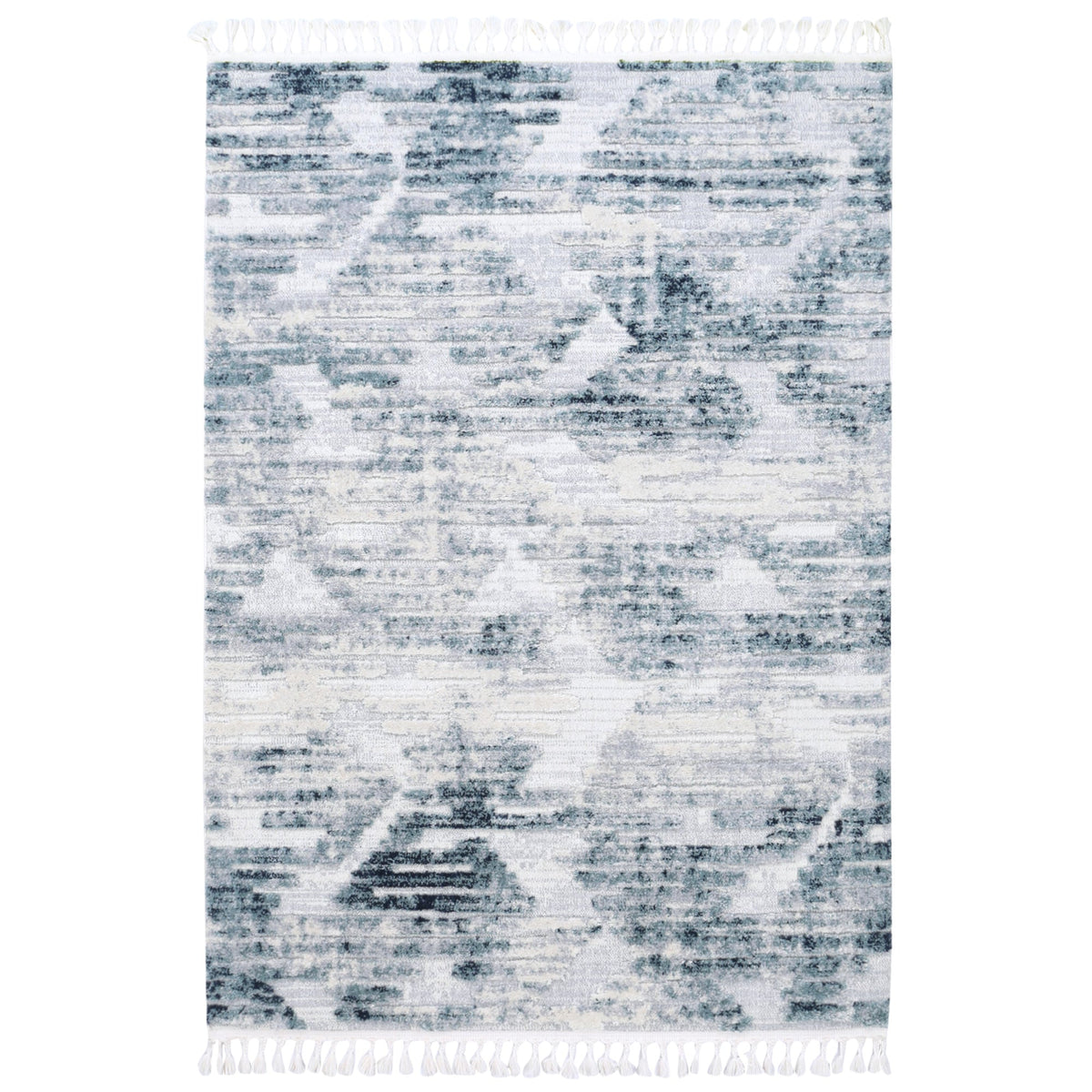 Bilbao Yara Geometric Blue & Grey Rug