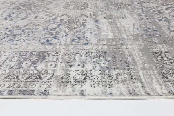 Bohemian Paradise Medalion Grey Blue Rug