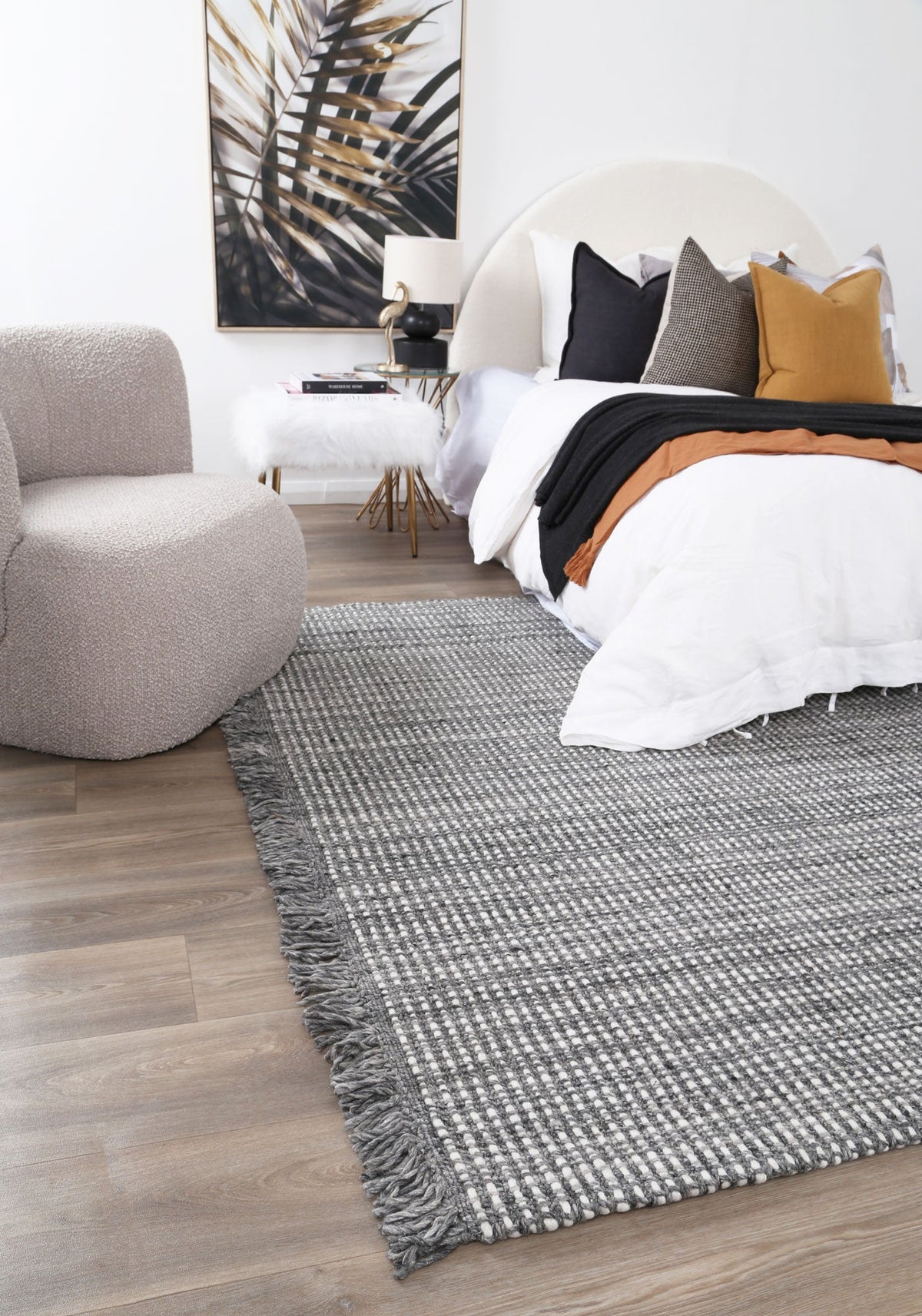 Boucle Salt & Pepper Wool Rug