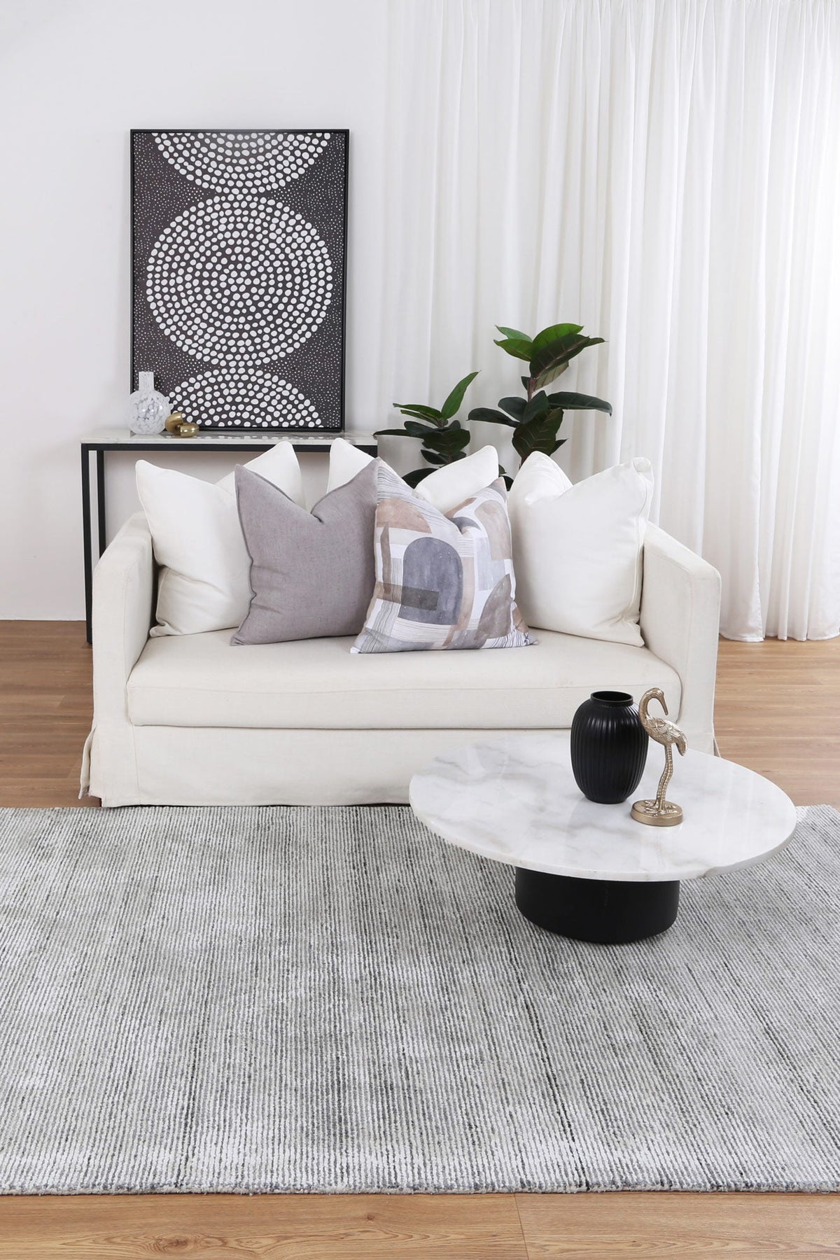 Soho Carbon Blended Viscose Rug