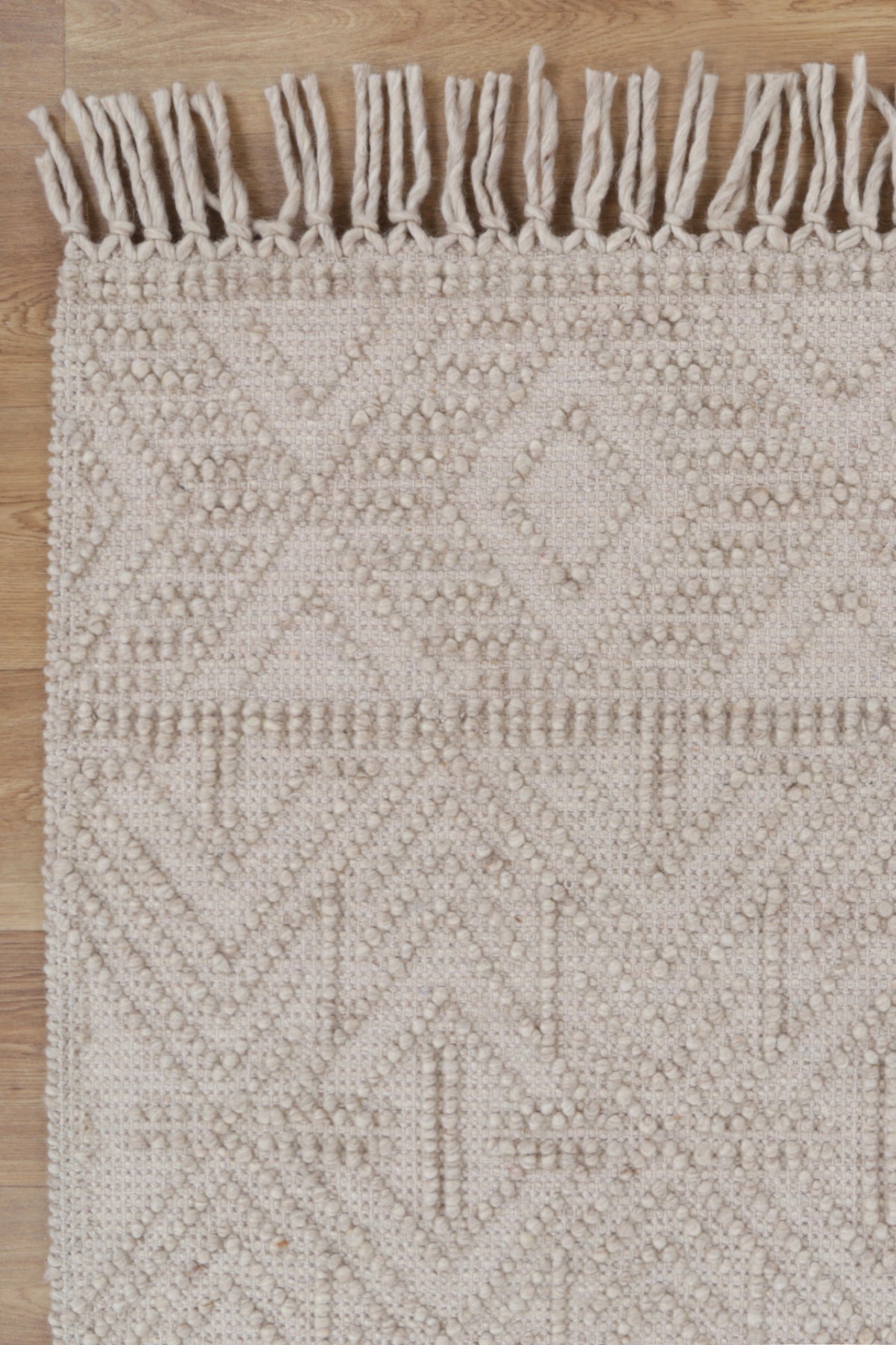 Diego Tribal Beige Wool Rug