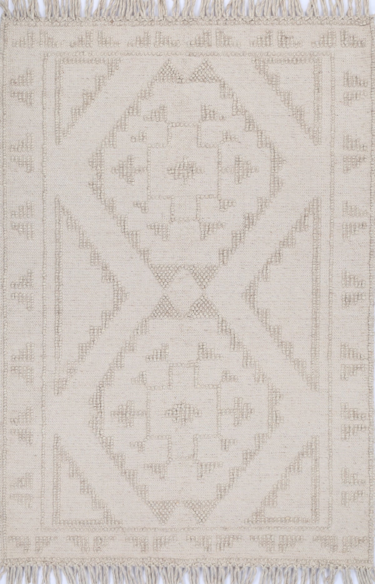 Diego Ornamental Brown Wool Rug