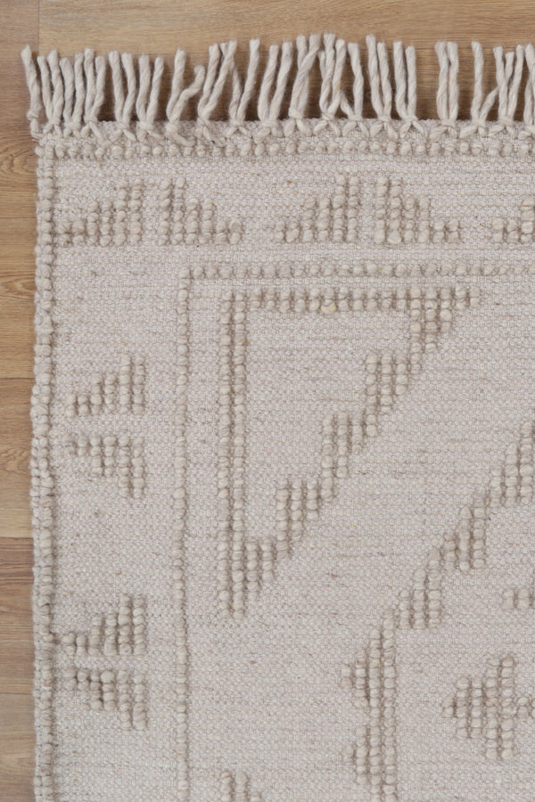 Diego Ornamental Brown Wool Rug