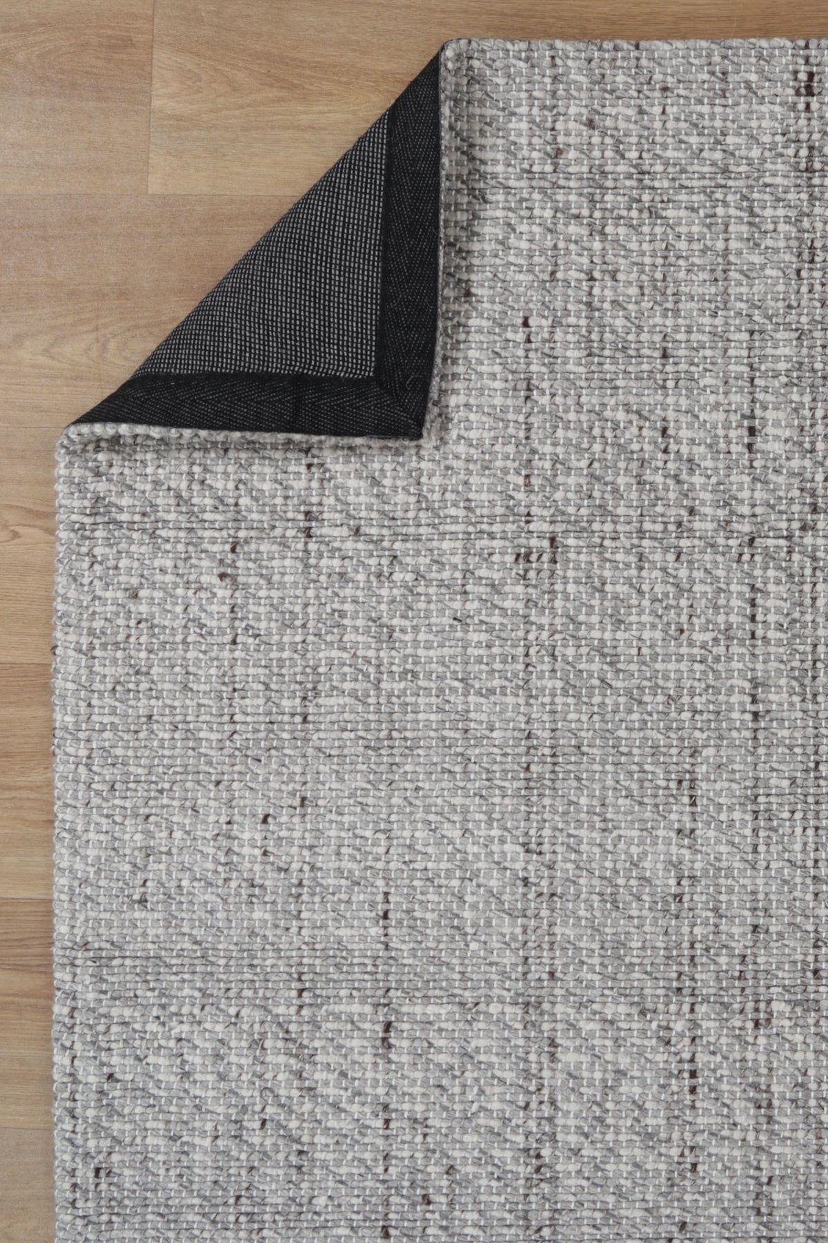 Ridges Grey Wool Rug