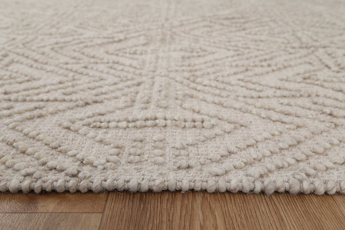 Diego Tribal Beige Wool Rug