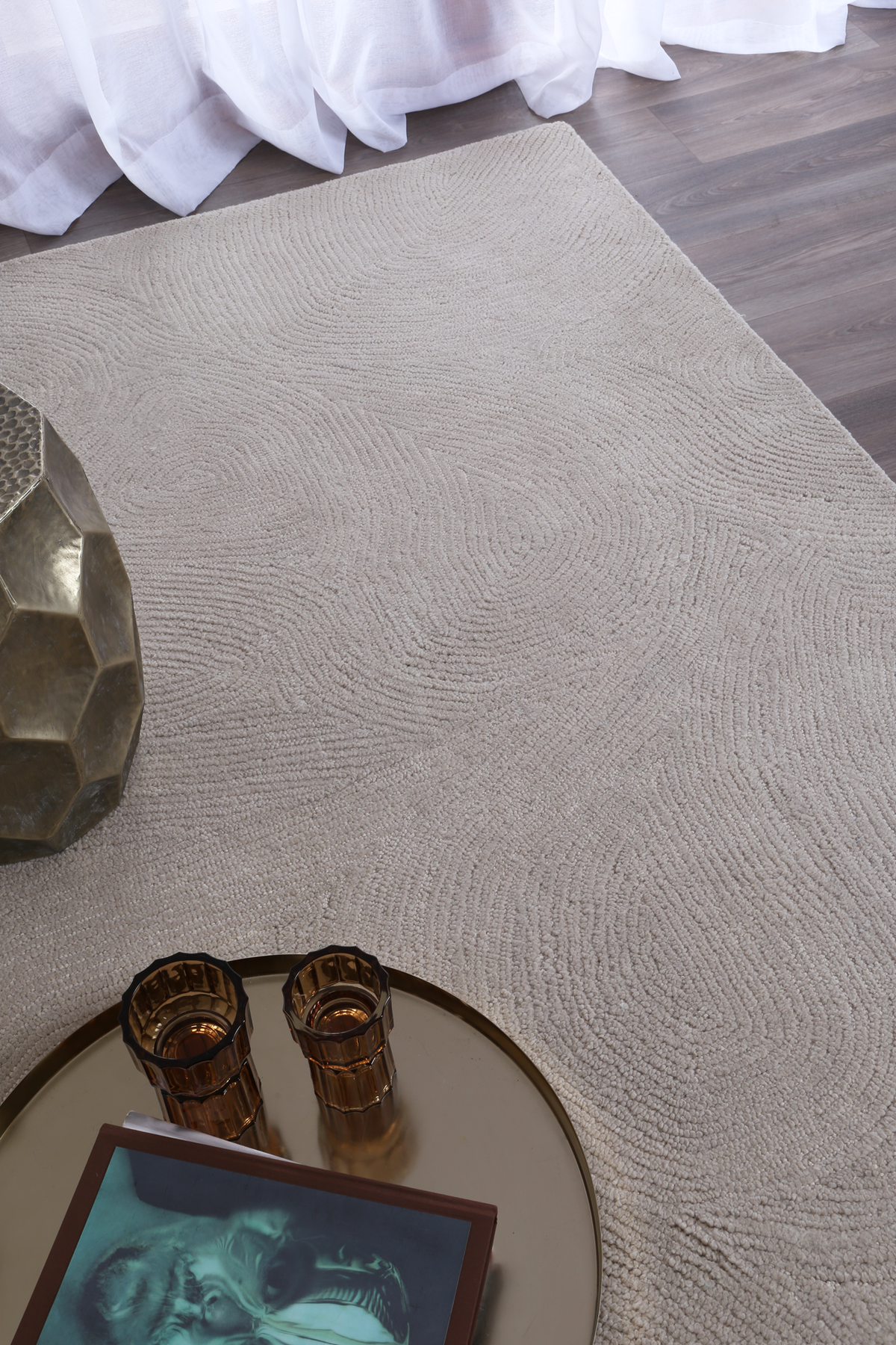 Loren Almon 01 Ivory Wool Rug