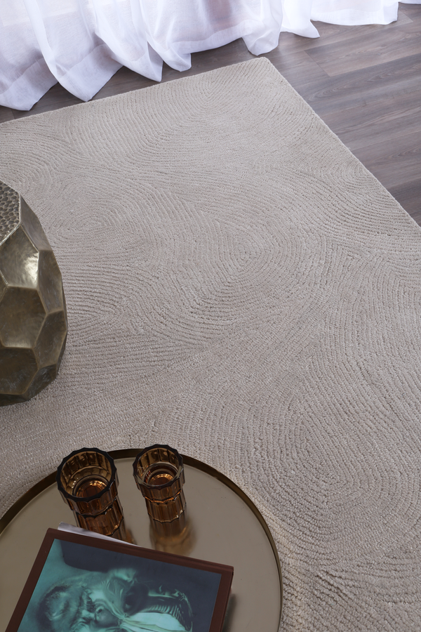 Loren Almon 01 Ivory Wool Rug