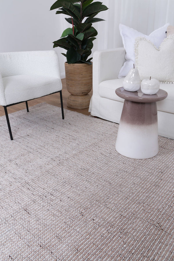 Ridges Nude Wool Rug