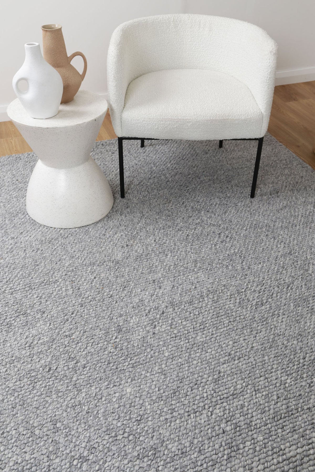 Wayanard Wool Rug Grey