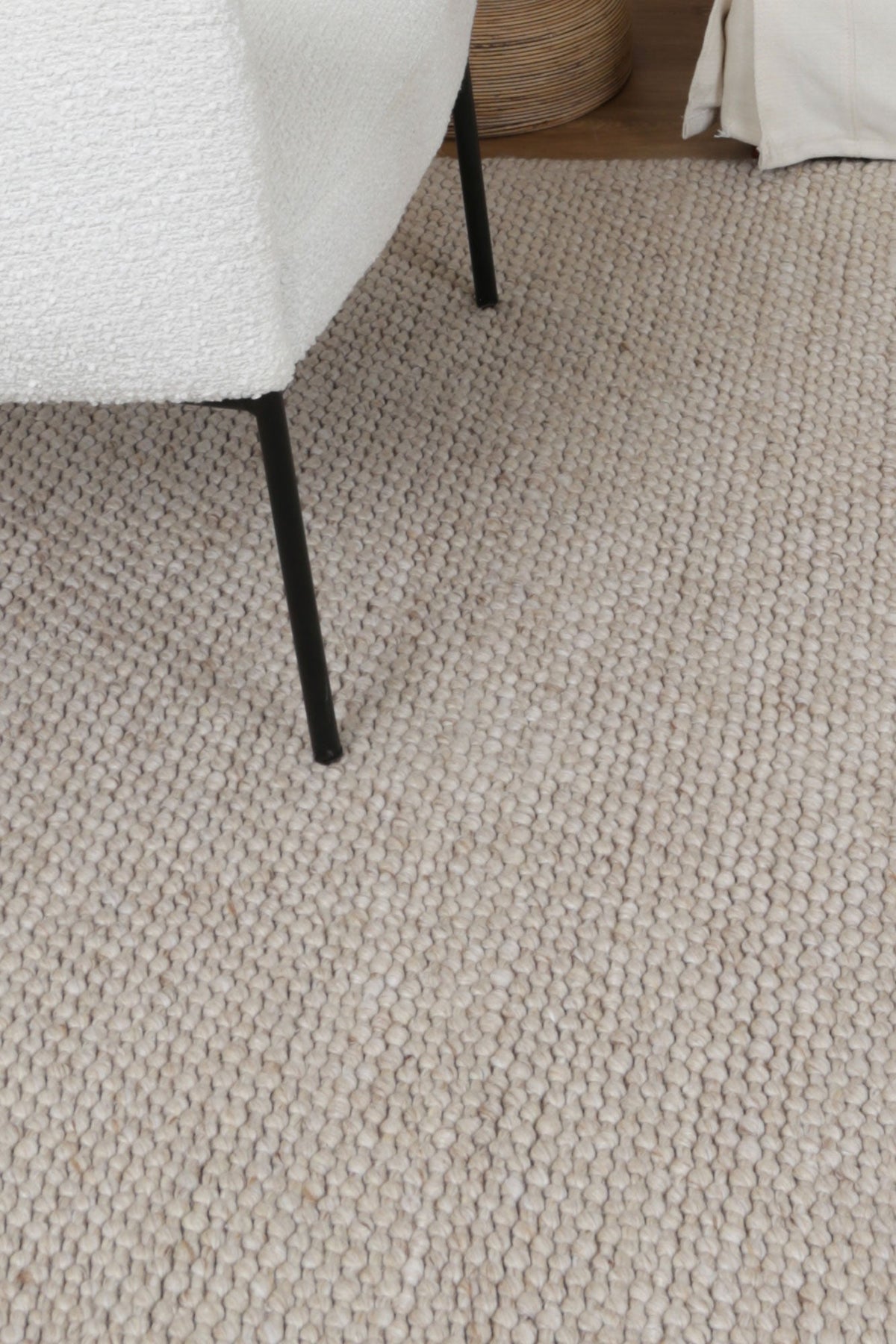 Wayanard Wool Rug Beige